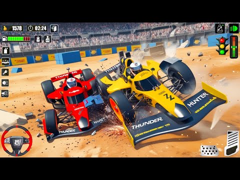 Ultimate Formula F1 Cars Crash Stunt Demolition Derby Racing 3D Simulator - Android Gameplay.