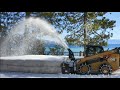 Snow Removal | Cat® Snow Blower and 272D3 Skid Steer Loader