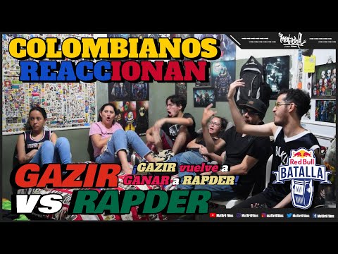 🔴COLOMBIANOS REACCIONAN a GAZIR vs RAPDER - GAZIR REAFIRMA su REVANCHA [RED BULL INTERNACIONAL 2022]