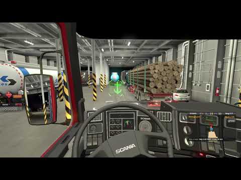 Euro Truck Simulator 2 1.30  trip from Catanzaro to Messina, with scania 143m