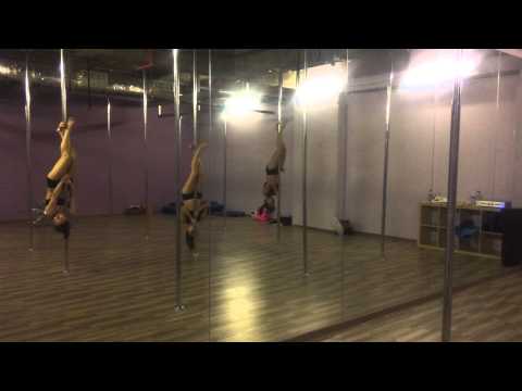 Pole routine to "Russian Roulette" (Jessica, Meiqi and Yiling)