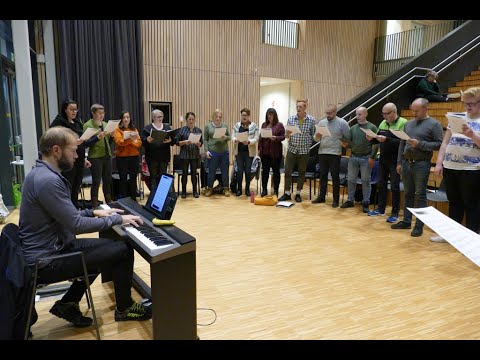 Buvik Songlag øver til adventskonsert 2019