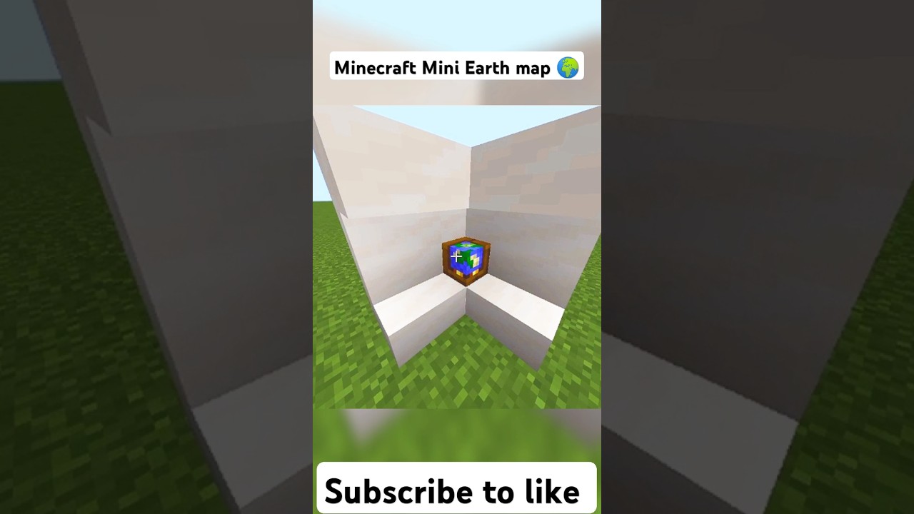 Minecraft Mini Earth Map 🌍#minecraft #trending #viral #gaming