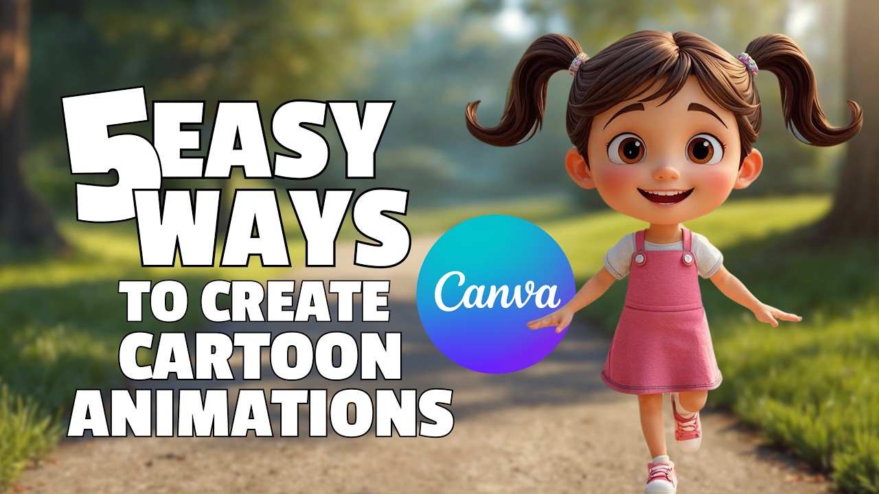 No Drawing Skills? 5 Easy Ways to Create Cartoon Animations in Canva !