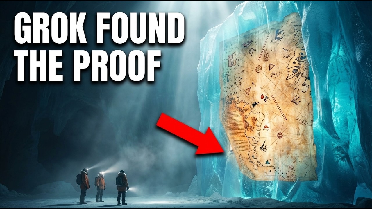 Grok AI Finally Reveals Why Ancient Maps Show Antarctica Without Ice — With Proof