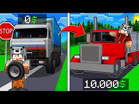 KAMYONCULUK YAPARAK MİLYARDER OLDUM - Minecraft
