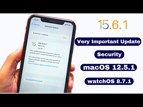 IOS 15.6.1 Update Hindi | macOS Monterey 12.5.1 | watchOS 8.7.1 | Security and Bug Fixes Hindi