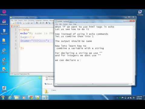 Basic Php Html Tags In Echo Command