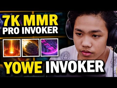 Yowe Invoker INCREDIBLE 7K MMR Gameplay vs Naga At Mid | Dota 2 Invoker 7.21B
