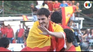 Celebración Selección Española - Así celebró La Roja la Eurocopa 2012