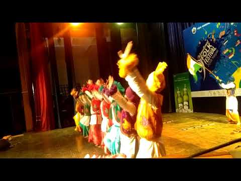 9th international folk festival 2018 dance by Punjabi in closing program