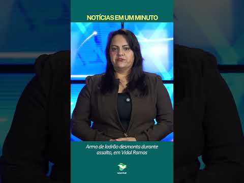 Vidal Ramos: Idoso reage a assalto em bar e arma de ladrão acaba desmontando na luta