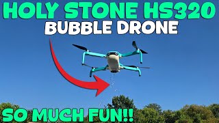 The NEW Holy Stone HS320 BRUSHLESS BUBBLE BLOWING DRONE is actually PRETTY AWESOME!!!
