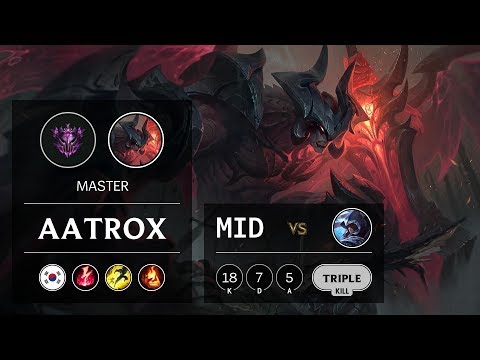Aatrox Mid vs Talon - KR Master Patch 9.9