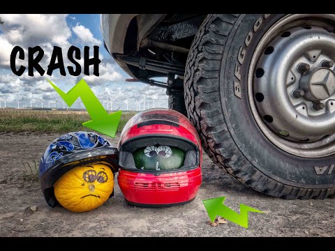Wie robust ist ein Motorradhelm & Fahrradhelm wirklich??? - Der Härtetest - Extreme Test #2