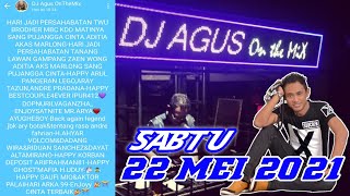 Download lagu DJ AGUS TERBARU SABTU 22 MEI 2021 FULL BASS || ATHENA BANJARMASIN mp3 Download lagu DJ AGUS TERBARU SABTU 22 MEI 2021 FULL BASS || ATHENA BANJARMASIN mp3