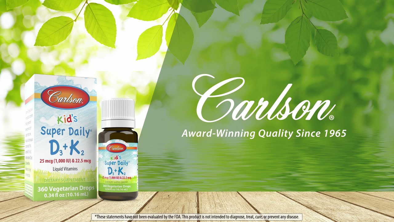 Kid's Super Daily® D3 + K2, 360 Drops