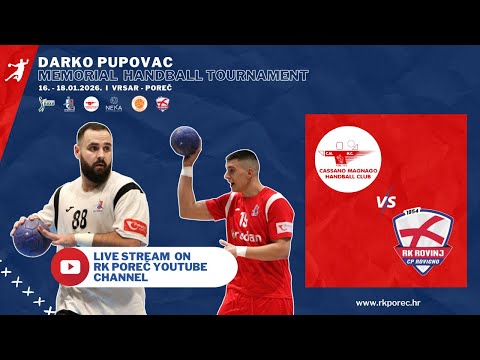 Cassano - Rovinj (for 3.place) I Memorial handball tournament Darko Pupovac 2026