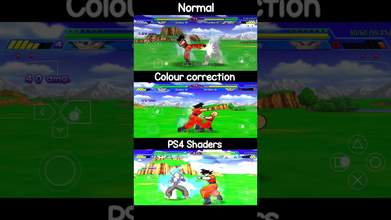 PS4 Shaders for PPSSPP Not Recommended For Dragon ball z shin Budokai