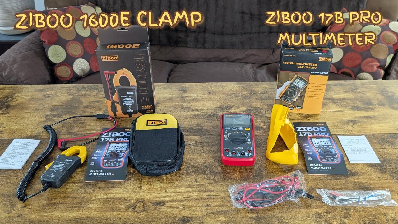 ZIBOO 17B PRO MULTIMETER  and ZIBOO I600E CLAMP Review 