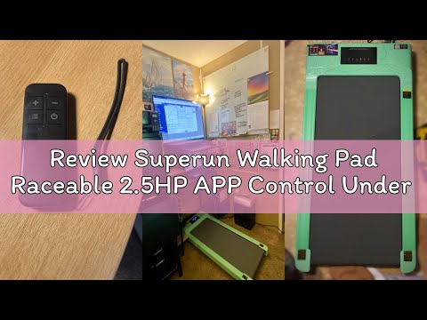 Superun Walking Pad with 6% Incline, Under Desk Treadmill for Home Office, 3 in 1 Portable Walking pad Treadmill with Remote Control and LED Display, 2.5HP Quiet Mini Treadmills, 300 lbs Capacity video review thumbnail