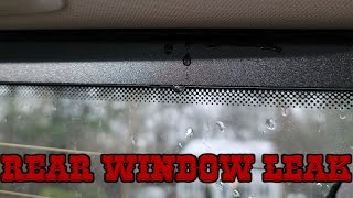 2019 Ram 1500 rear window leak (MY EXPERIENCE)