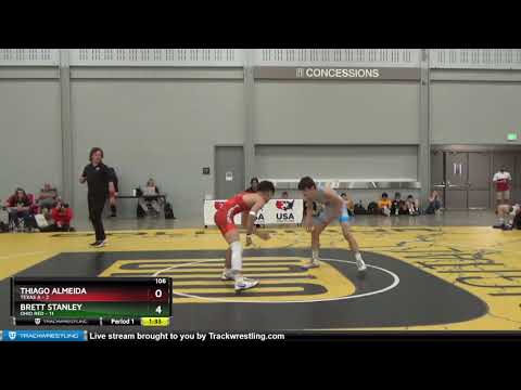 [boutNo] 106 Thiago Almeida Texas A Vs Brett Stanley Ohio Red