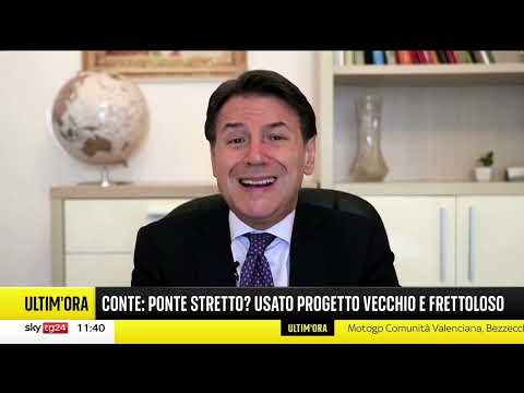 Giuseppe Conte guest on SkyTg24
