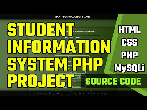 Student Information System PHP Project | Student Management System | HTML JavaScript CSS PHP MySQL 🔥