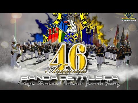BANDA DE MUSICA COLEGIO ANTONIO JOSE DE SAINZ - GRAN RETRETA , CONMEMORANDO SUS 46 ANIVERSARIO