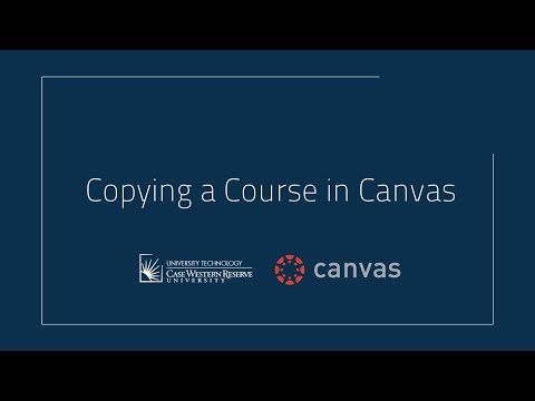 Part of a video titled Copying Courses in Canvas - YouTube