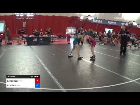 41 Kg Rr Rnd 1 - Lincoln Robideau, Pinnacle Wrestling Club Vs Benjamin Hilbert, Aviators Wrestling