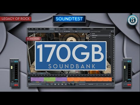 SUPERIOR DRUMMER 3 LEGACY OF ROCK 170GB SOUNDBANK SOUNDTEST