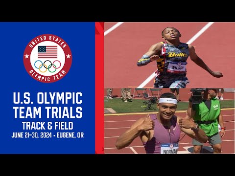 U S TRAILS OLYMPICS MEN 400M HEAT 1-5 ROUND 1 REACTION
