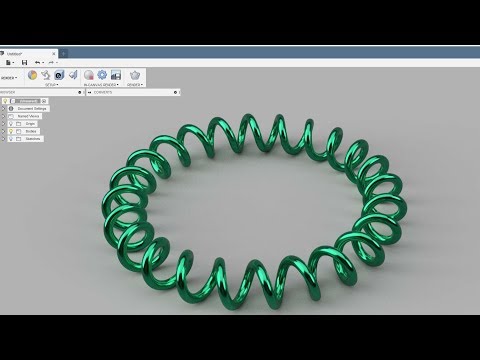 Fusion 360 - Toroidal Spring