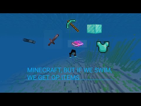 Minecraft Madness! Swim to Unlock OP Items!