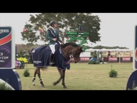 Irishman Daniel Coyle wins the show jumping World Cup in Florida