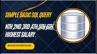 Top Salaries:Finding the Nth Highest #sqlserver #mysql