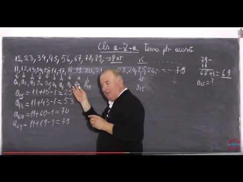 Lectia 595 - Siruri de numere: Gasirea termenului n | Probleme de numarare: Suma lui Gauss - Clasa 5