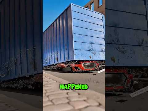 A Shipping Container Fell on Their Car 😳