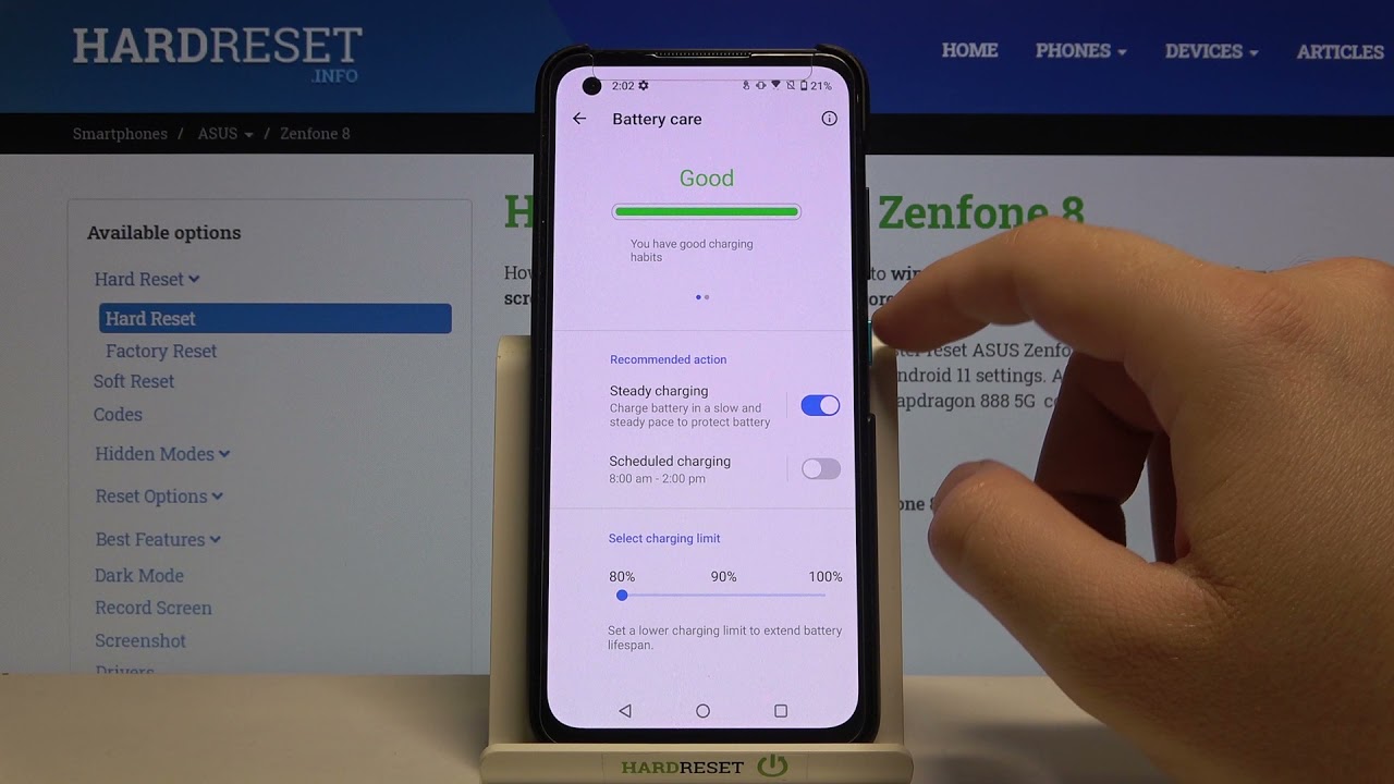 How to Take Care Of Battery in ASUS Zenfone 8