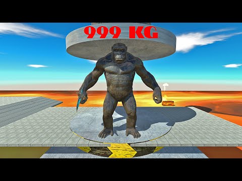 HIDRAULIC PRESS 999 KG VS ALL UNIT ARBS - Animal Revolt Battle Simulator