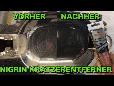 Kratzer am Auto einfach entfernen mit dem Nigrin Kratzer Entferner
