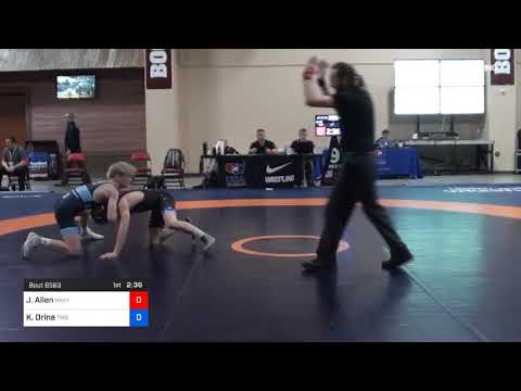 57 Kg Cons 16 2 Jacob Allen Navy Marine Corps RTC Vs Kai Orine Team Missouri Select
