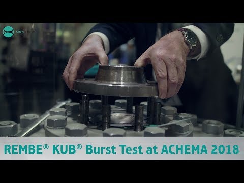 REMBE® KUB® Burst Test at ACHEMA 2018