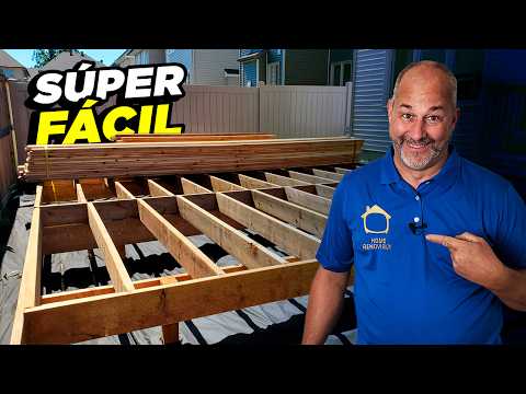La construcción de un Deck o Terraza más fácil que jamás verás | Paso a paso