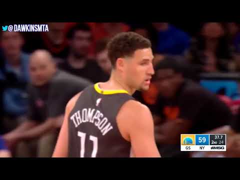 Klay Thompson Full Highlights 2018 02 26 Golden State Warriors at NY Knicks   FreeDawkins
