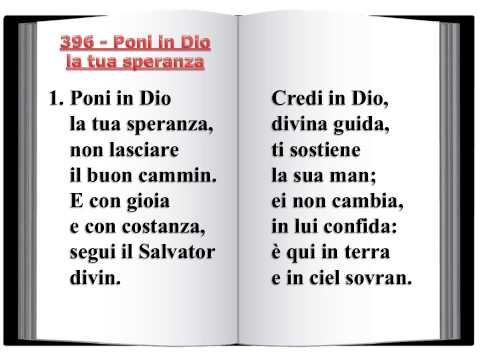 396 Poni in Dio la tua speranza - Innario Chiesa Cristiana Avventistael Settimo Giorno 2014