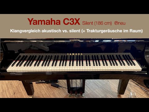 Klangvergleich • Yamaha C3X "silent vs acoustic performance"