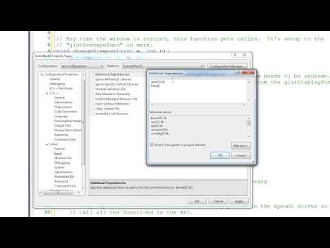 Tutorial 1 - Setting up an OpenGL Project in Visual Studio 2010